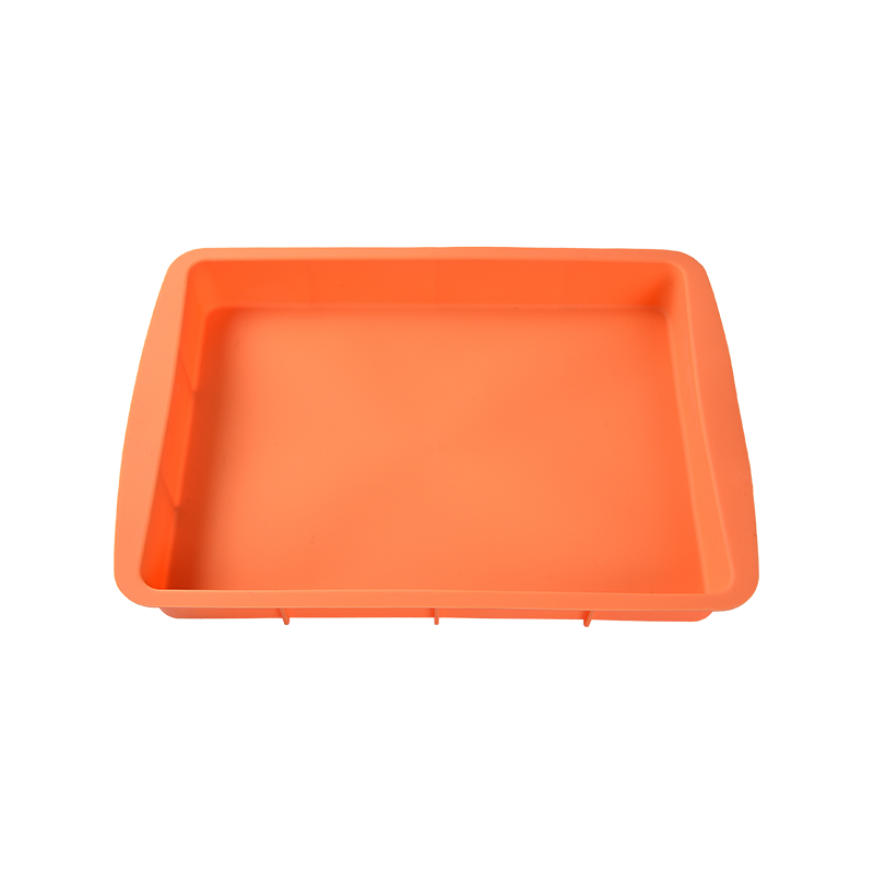 Square pan silicone bakeware & cake mould with handle