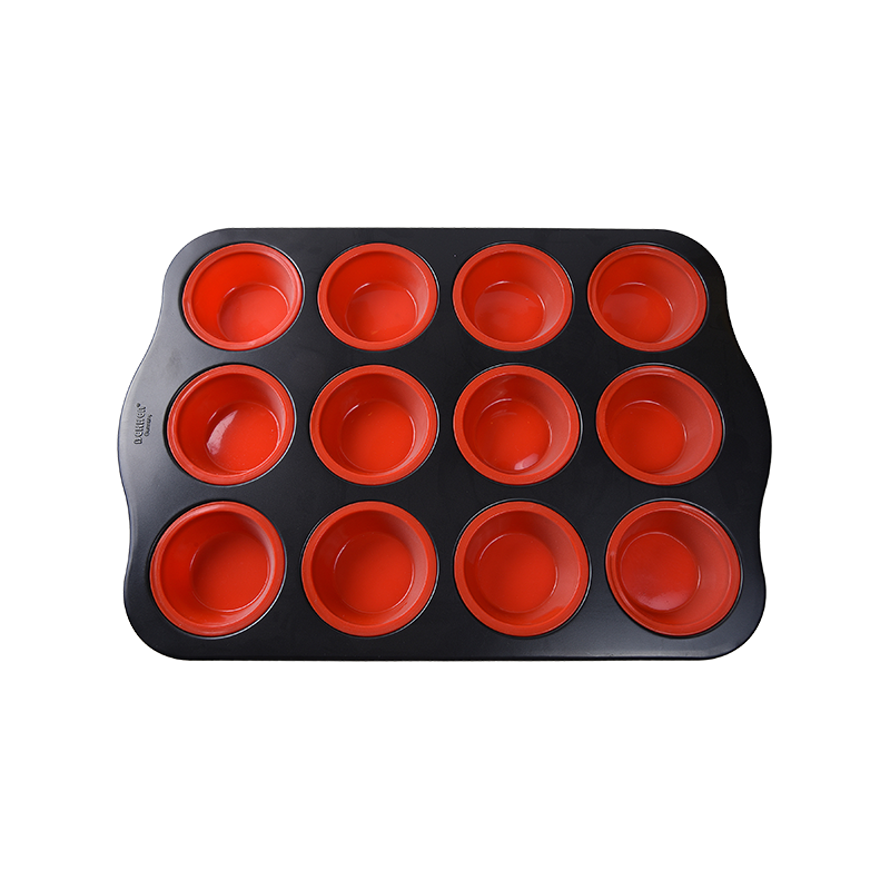 12 Cup muffin mould silicone bakeware & cake mould
