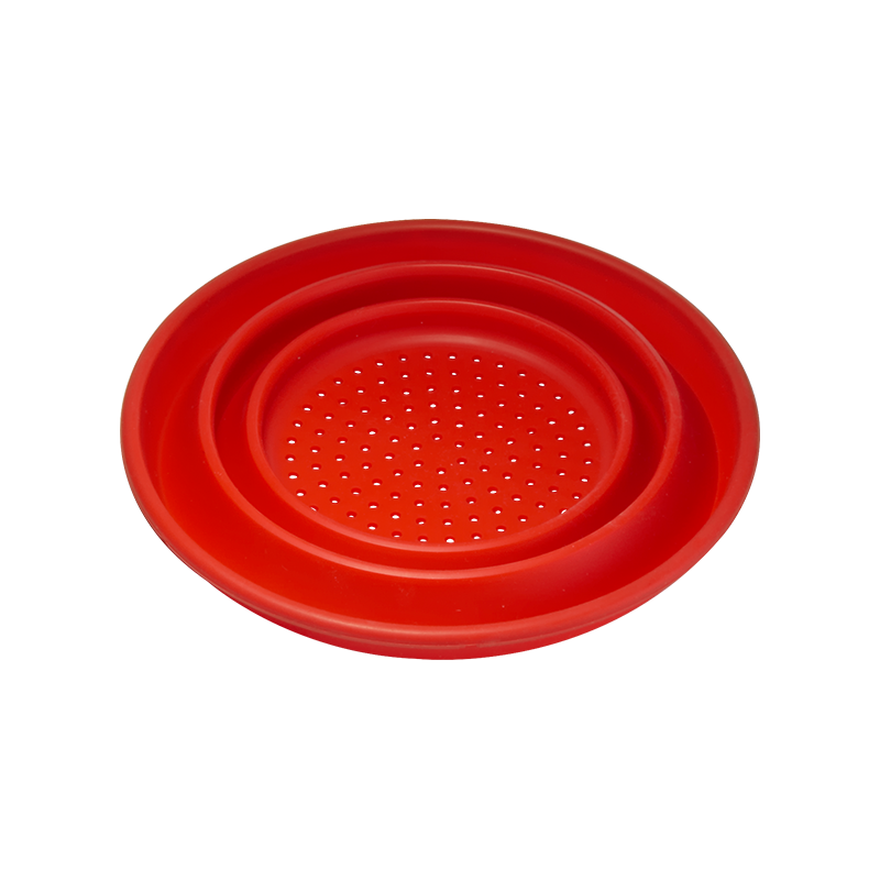 SY3011 silicone foldable colander round